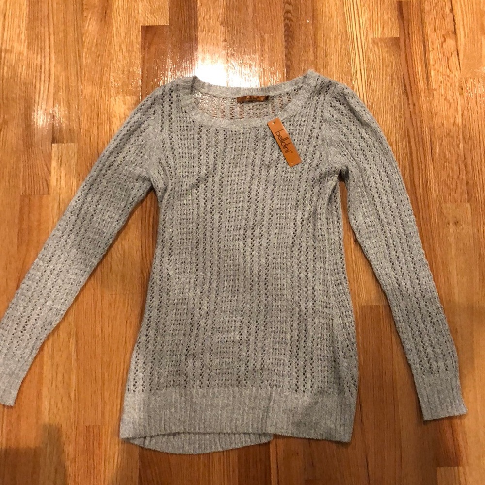 Brand new pearl grey sweater!!